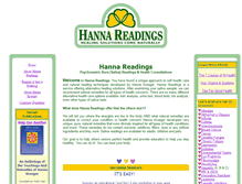 Tablet Screenshot of hannareadings.com